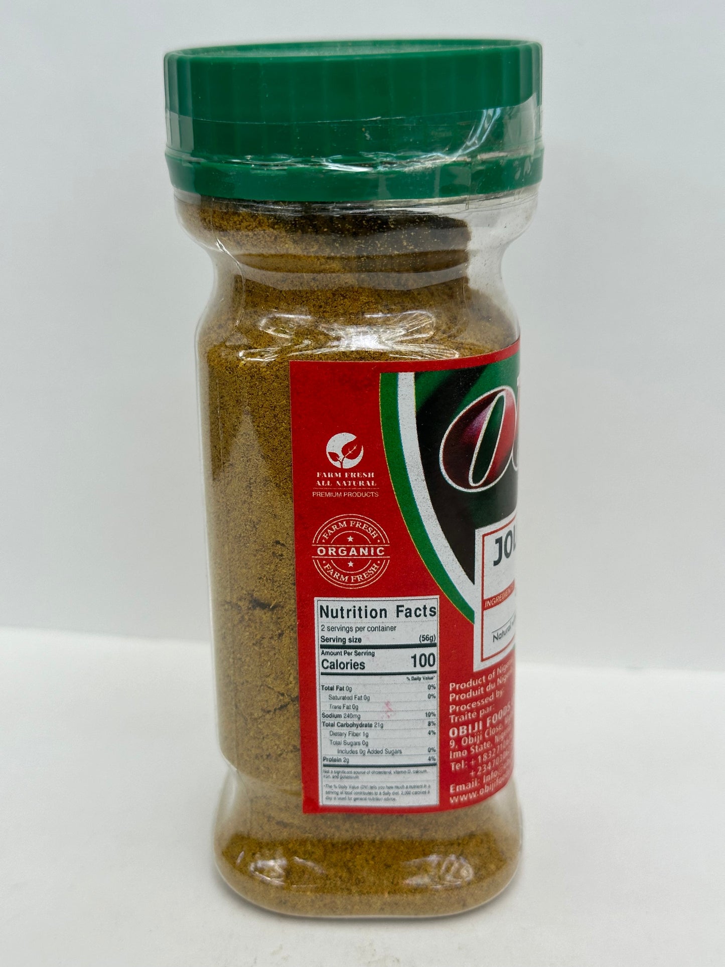 Obiji Jollof Spice 100g - Authentic Nigerian Blend for Vibrant Flavorful Jollof Rice & Stews