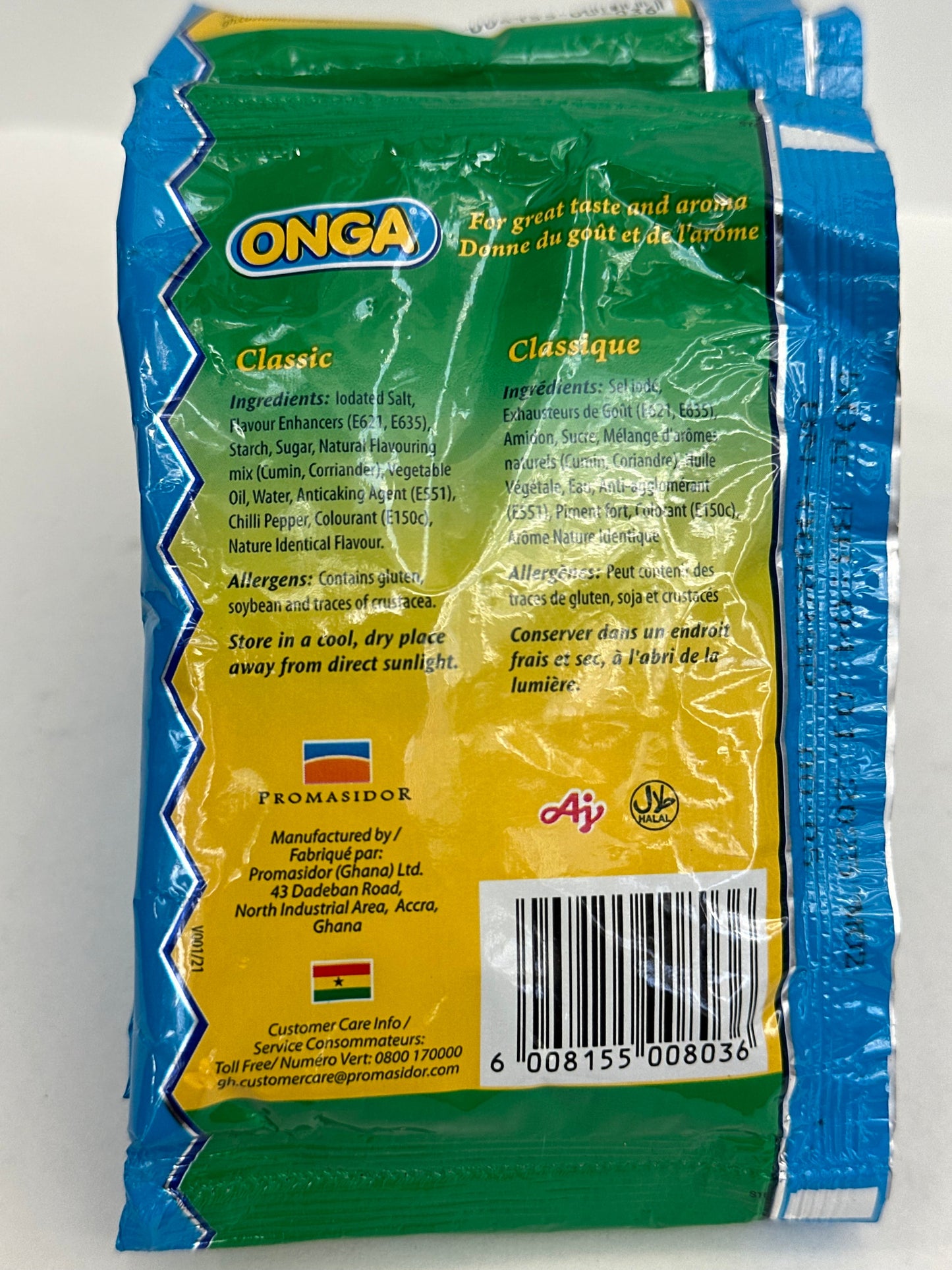 Onga Classic Seasoning Powder 60g - All-Purpose Savory Blend for Soups, Stews & Everyday Cooking