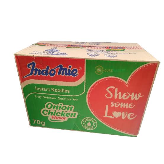 Indomie Instant Noodles Savory Onion Flavor 1 Box - Quick Tasty Meal with Onion Seasoning & Soy Sauce