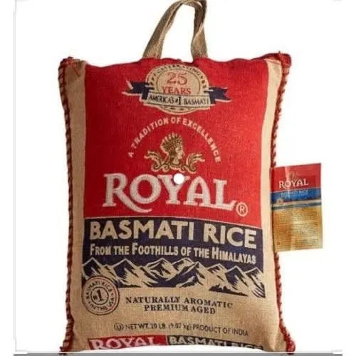 Royal Basmati Rice 5lb (2.27kg) Bag - Premium Long-Grain Aromatic Rice for Jollof, Fried Rice & Traditional Dishes