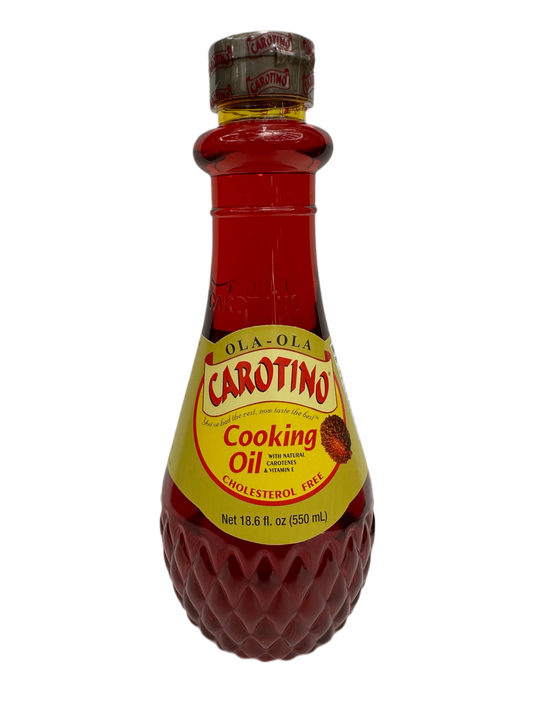 Ola Ola Carotino Cooking Oil 550ml – Cholesterol-Free Red Palm & Canola Blend with Antioxidants & Vitamins A/E