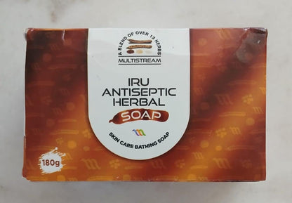 Iru Antiseptic Herbal Soap 180g - Natural Treatment for Acne, Eczema, Ringworm & Body Odor