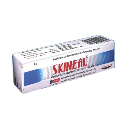 Skineal Triple-Action Cream 15g Tube - Antifungal, Antibacterial & Anti-Inflammatory Ointment