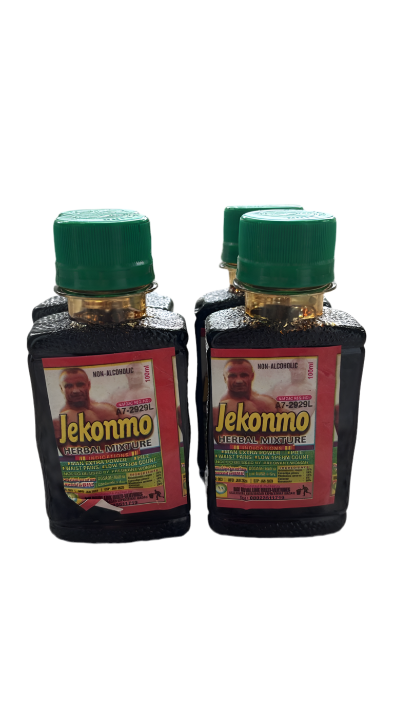 Jekonmo Herbal Mixture 100ml Bottle - Traditional Non-Alcoholic Tonic for Vitality, Digestion & Wellness