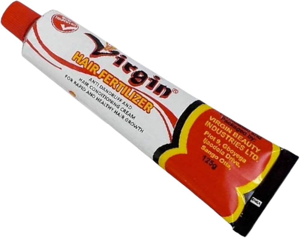 Virgin Hair Fertilizer Enriched with Coconut Oil 125g - Strengthening Nourishing Cream for Hair Growth & Scalp Health