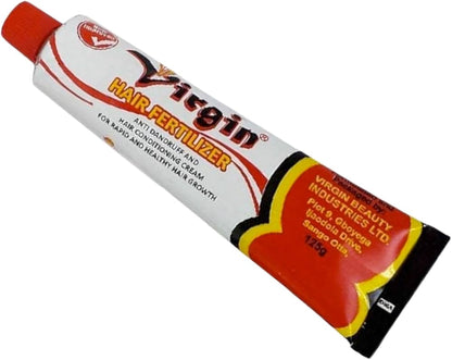 Virgin Hair Fertilizer Enriched with Coconut Oil 125g - Strengthening Nourishing Cream for Hair Growth & Scalp Health