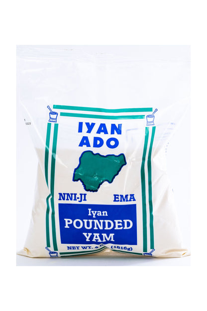 Iyan Ado Authentic Pounded Yam Flour 2lb (907g) Pack - Smooth Stretchy Swallow with Real Yam Taste