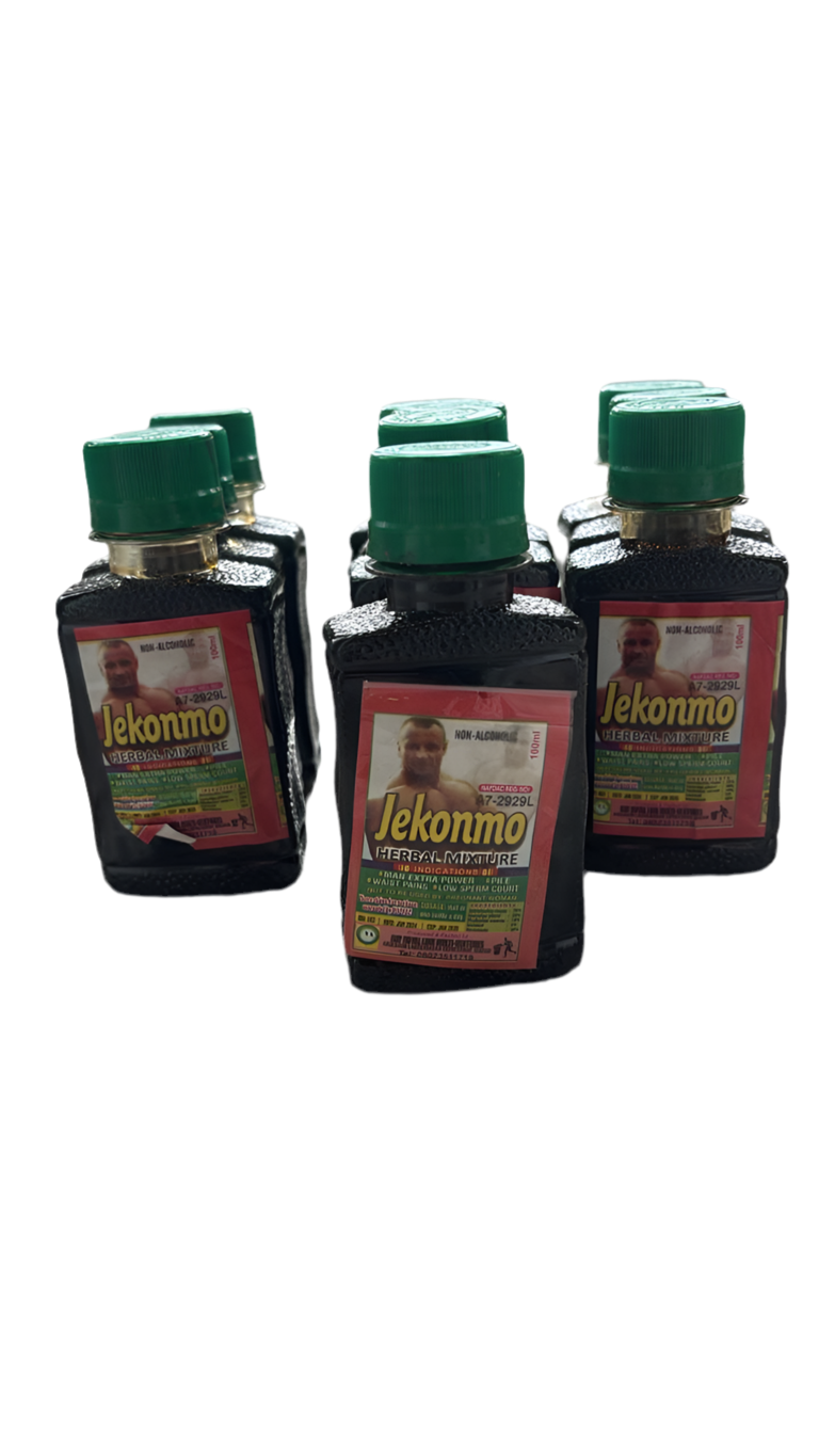 Jekonmo Herbal Mixture 100ml Bottle - Traditional Non-Alcoholic Tonic for Vitality, Digestion & Wellness
