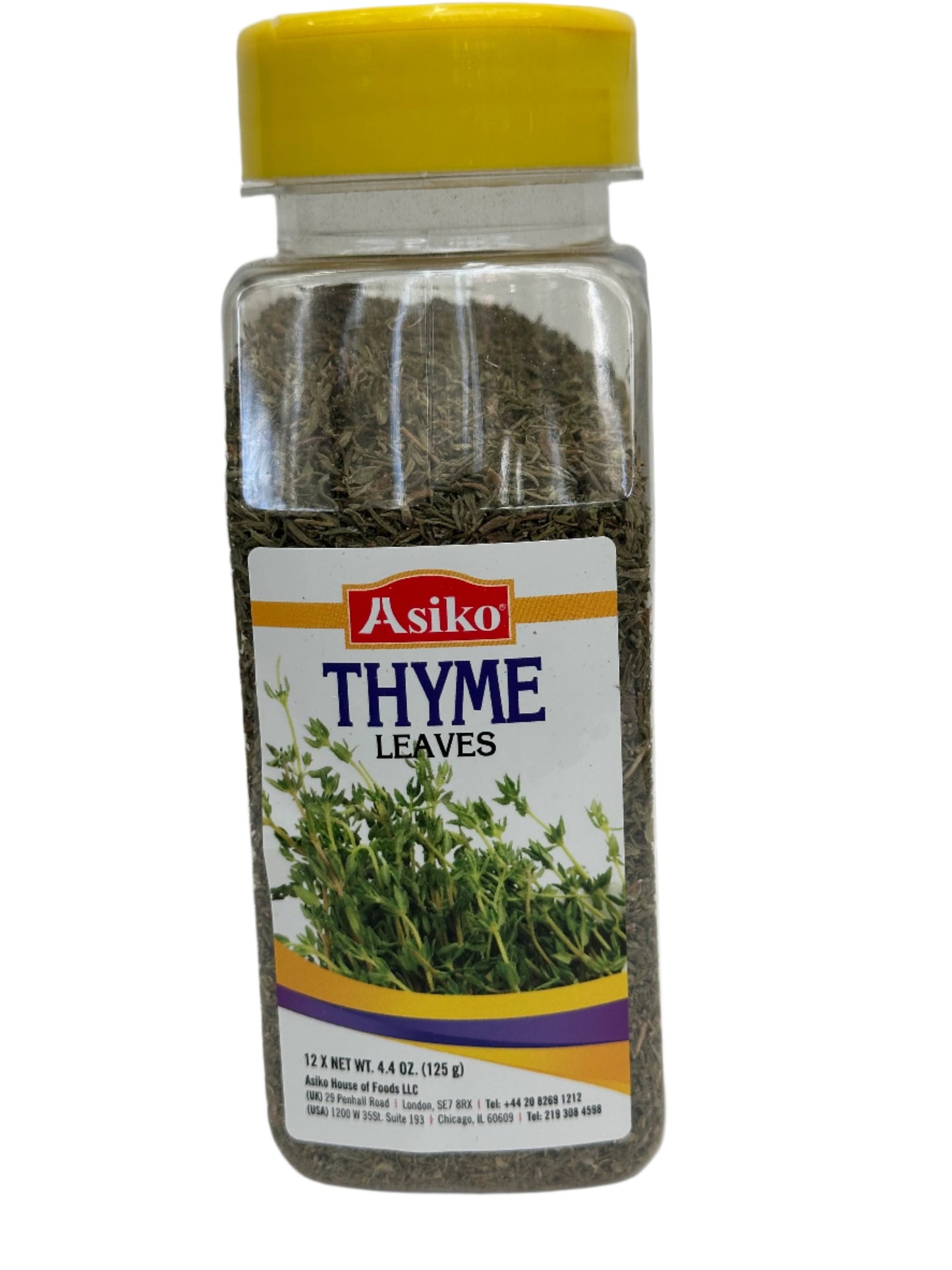 Asiko Dried Thyme 50g - Aromatic Herb for Seasoning Soups, Stews, Rice & Baked Goods