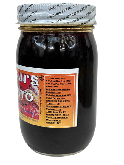 Benji Shito Ghanaian Hot Pepper Sauce 16oz - Authentic Spicy Shito with Dried Shrimp & Fish