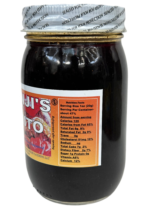 Benji Shito Ghanaian Hot Pepper Sauce 16oz - Authentic Spicy Shito with Dried Shrimp & Fish