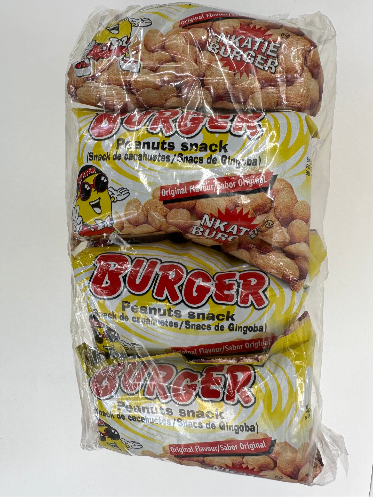 Burger Peanuts Snack Pack - Crunchy Savory Coated Peanut Treat for Snacking Anytime