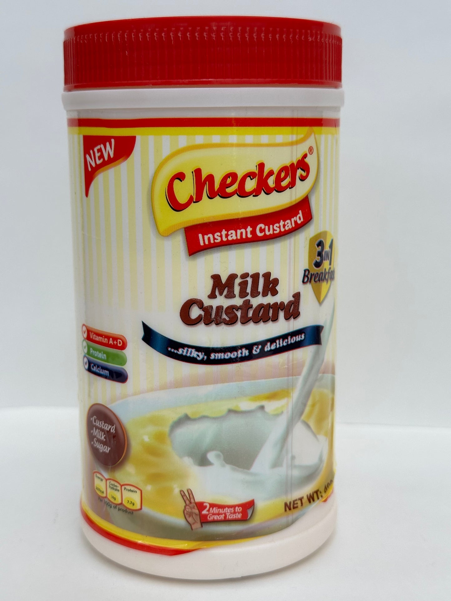 Checkers Custard Milk Powder 400g to 2kg Pack - Creamy Vanilla Ready-to-Mix Dessert for Puddings & Fruits