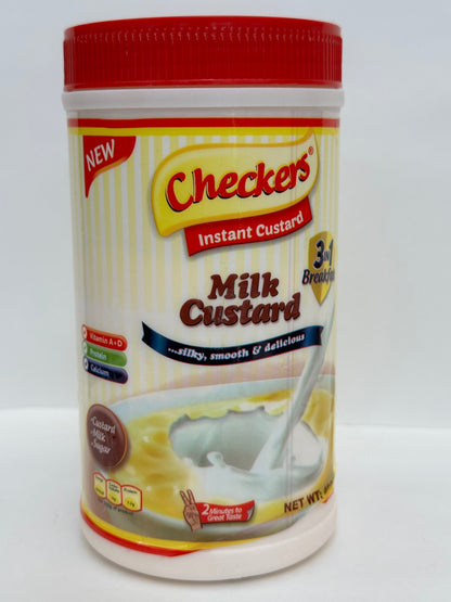 Checkers Custard Milk Powder 400g to 2kg Pack - Creamy Vanilla Ready-to-Mix Dessert for Puddings & Fruits