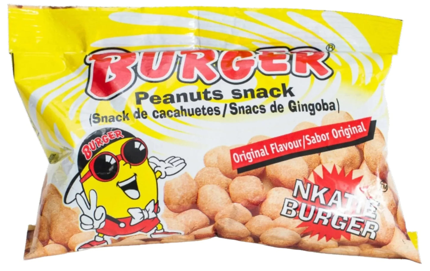 Burger Peanuts Snack Pack - Crunchy Savory Coated Peanut Treat for Snacking Anytime