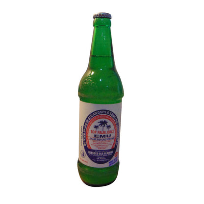 Nkulenu’s Palm Drink (Emu Palm Wine) 600ml Bottle - Refreshing Traditionally Fermented Tropical Beverage