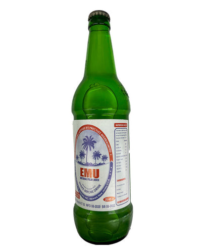 Nkulenu’s Palm Drink (Emu Palm Wine) 600ml Bottle - Refreshing Traditionally Fermented Tropical Beverage
