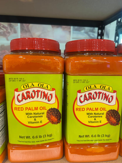 Ola Ola Carotino Red Palm Oil Nutrient-Rich & Cholesterol-Free Cooking Oil – 3kg Bottle