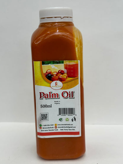 Siwanda Foods Pure Palm Oil 550ml Bottle - Nutrient-Rich Red Oil for Authentic Soups, Stews & Cooking