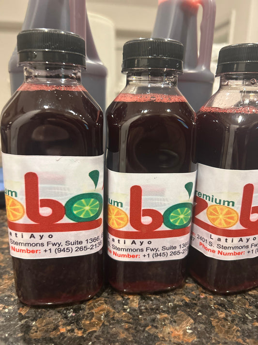 Premium Zobo Drink Hibiscus & Mixed Fruit Fusion 750ml Bottle - Refreshing Wellness Beverage