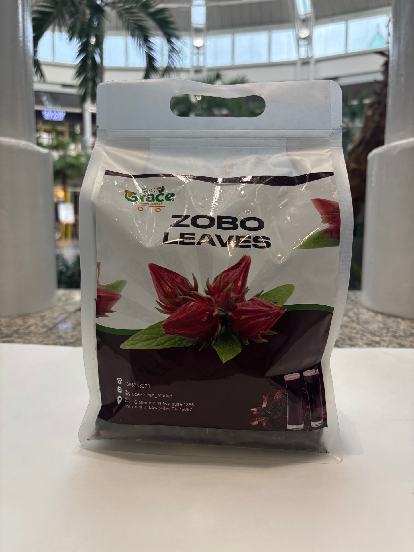 Dry Zobo Leaves (Hibiscus Flower) Naturally Dried for Refreshing Drinks – 1lb Pack