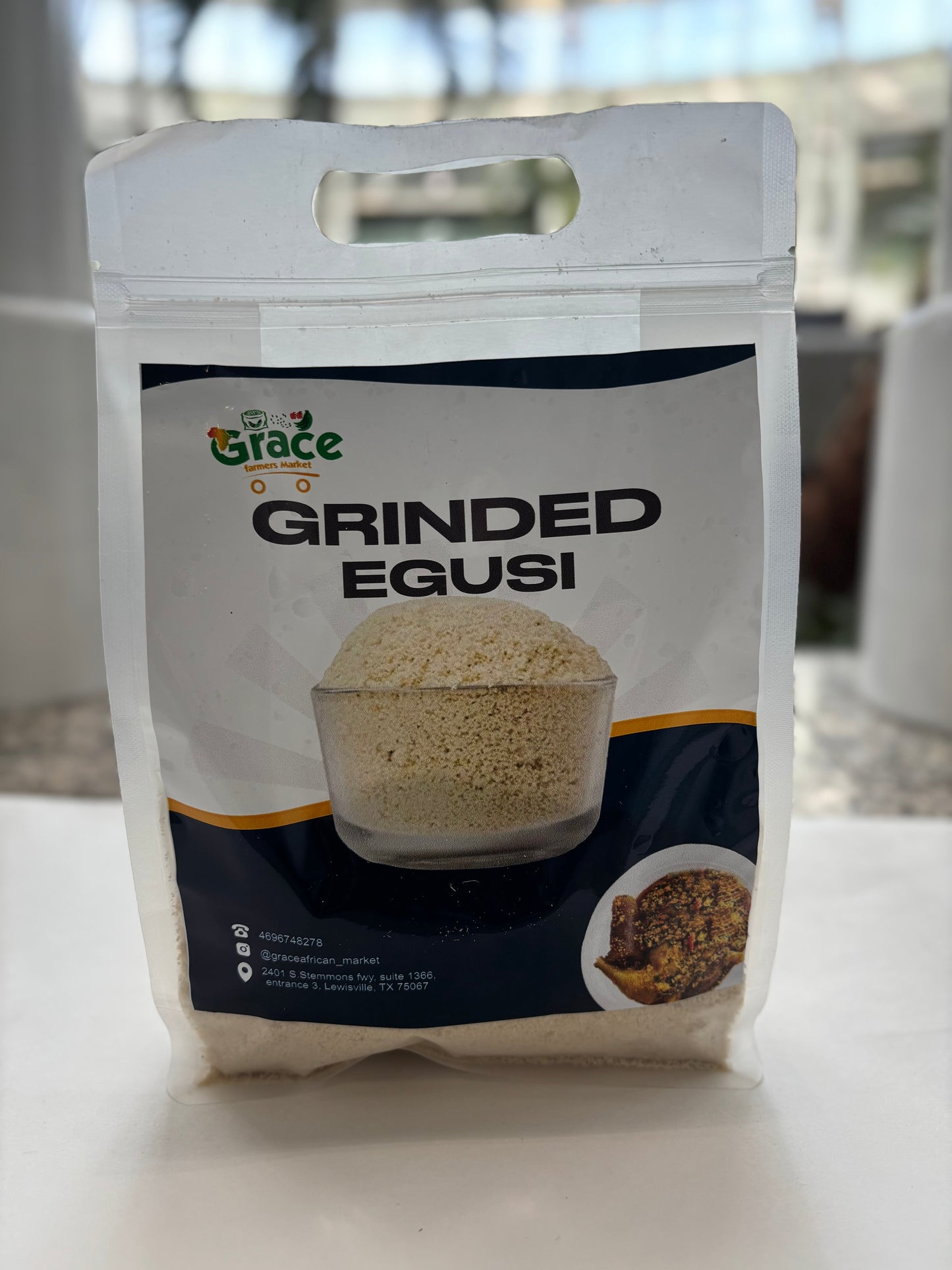 Grace Farmers Market Grounded Egusi Premium Melon Seed Flour
