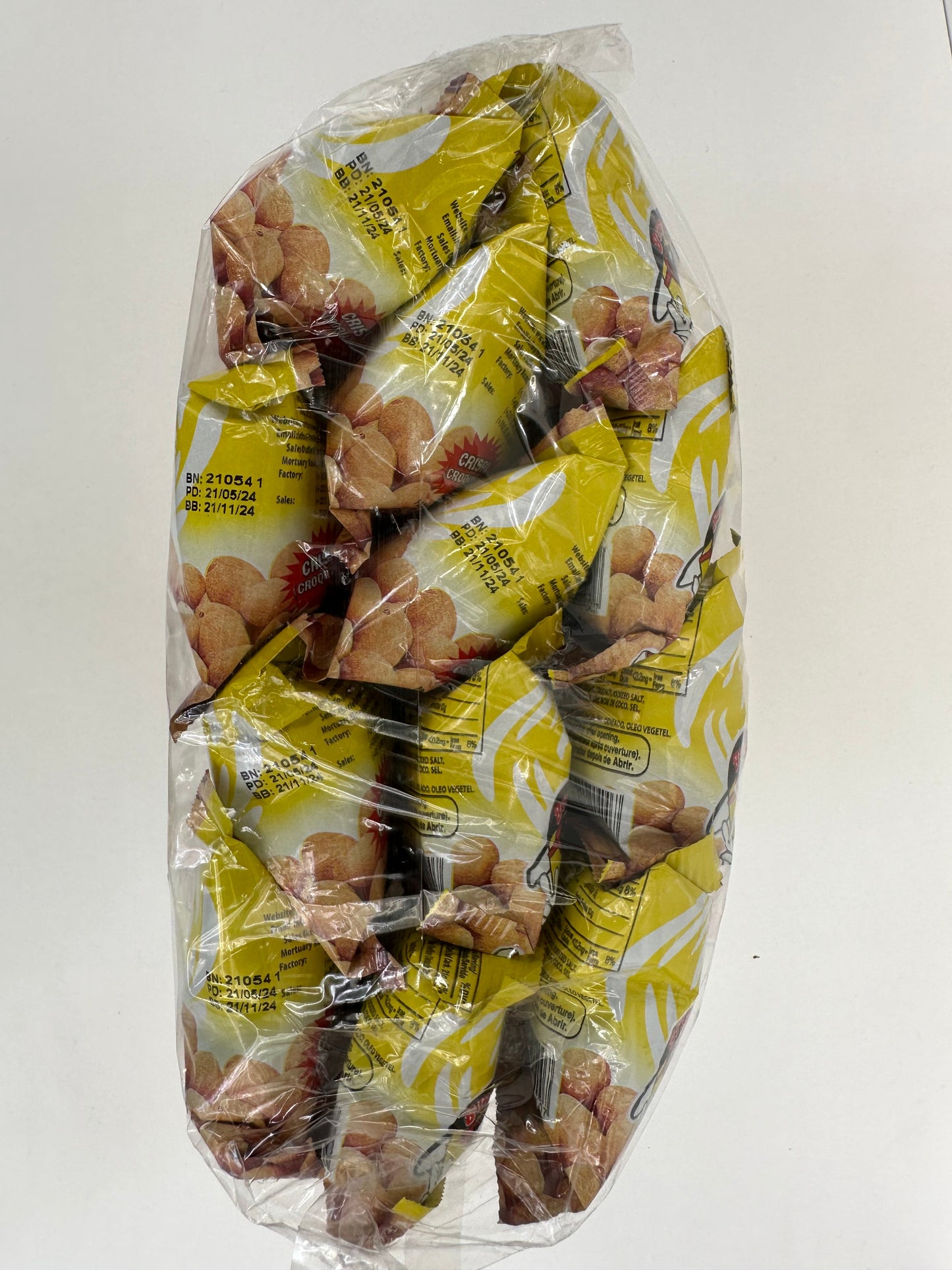 Burger Peanuts Snack Pack - Crunchy Savory Coated Peanut Treat for Snacking Anytime