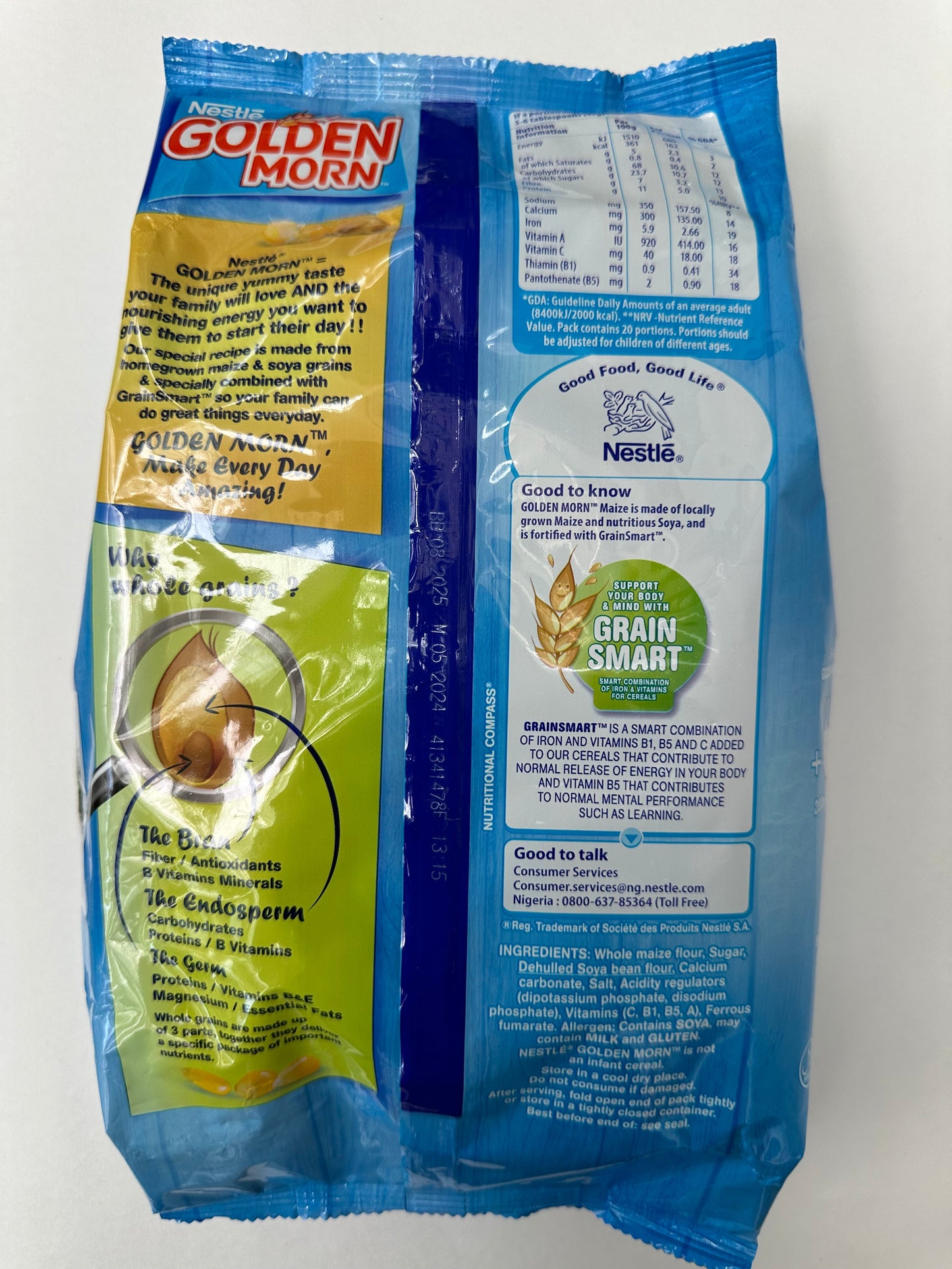 Golden Morn Maize & Soya Cereal 500g Pack - Nutritious Breakfast for Energy & Growth