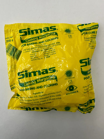 Simas Butter 250g Tube - Creamy Rich Spread for Baking, Cooking & Toast