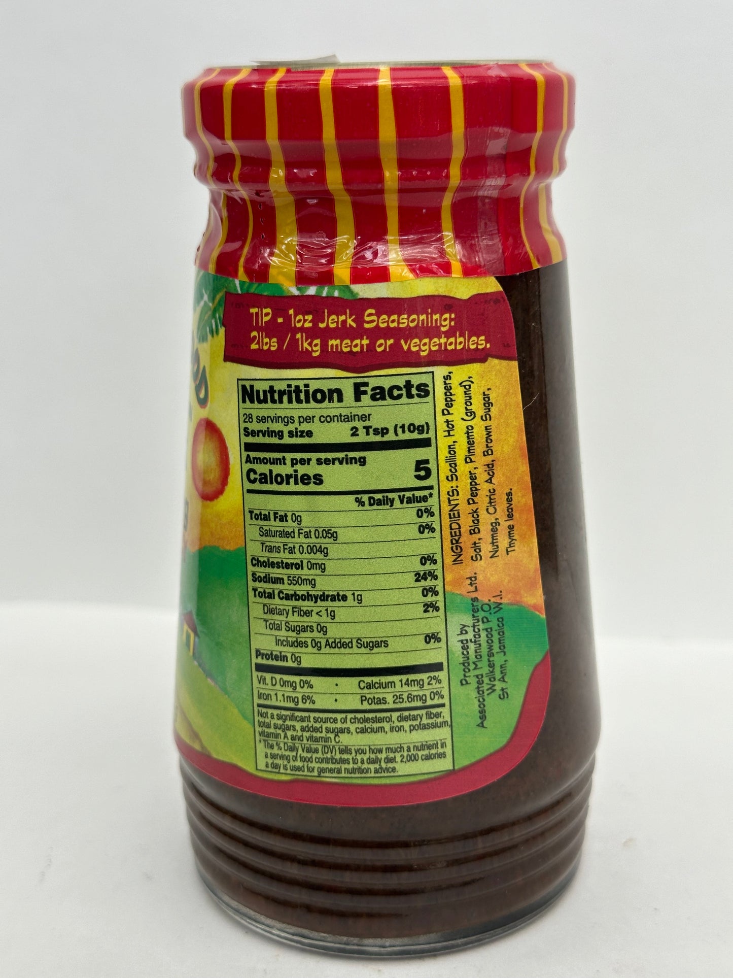 Jamaican Jerk Hot & Spicy Seasoning 100g - Fiery Caribbean Blend with Scotch Bonnet & Allspice