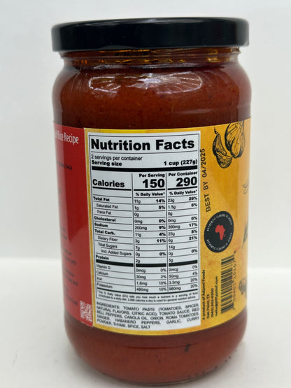 Jiffy Jollof Sauce 16oz Jar - Authentic Nigerian Ready-to-Use Blend for Jollof Rice, Stews & One-Pot MealsJiffy Jollof Sauce 16oz Jar - Authentic Nigerian Ready-to-Use Blend for Jollof Rice, Stews & One-Pot Meals