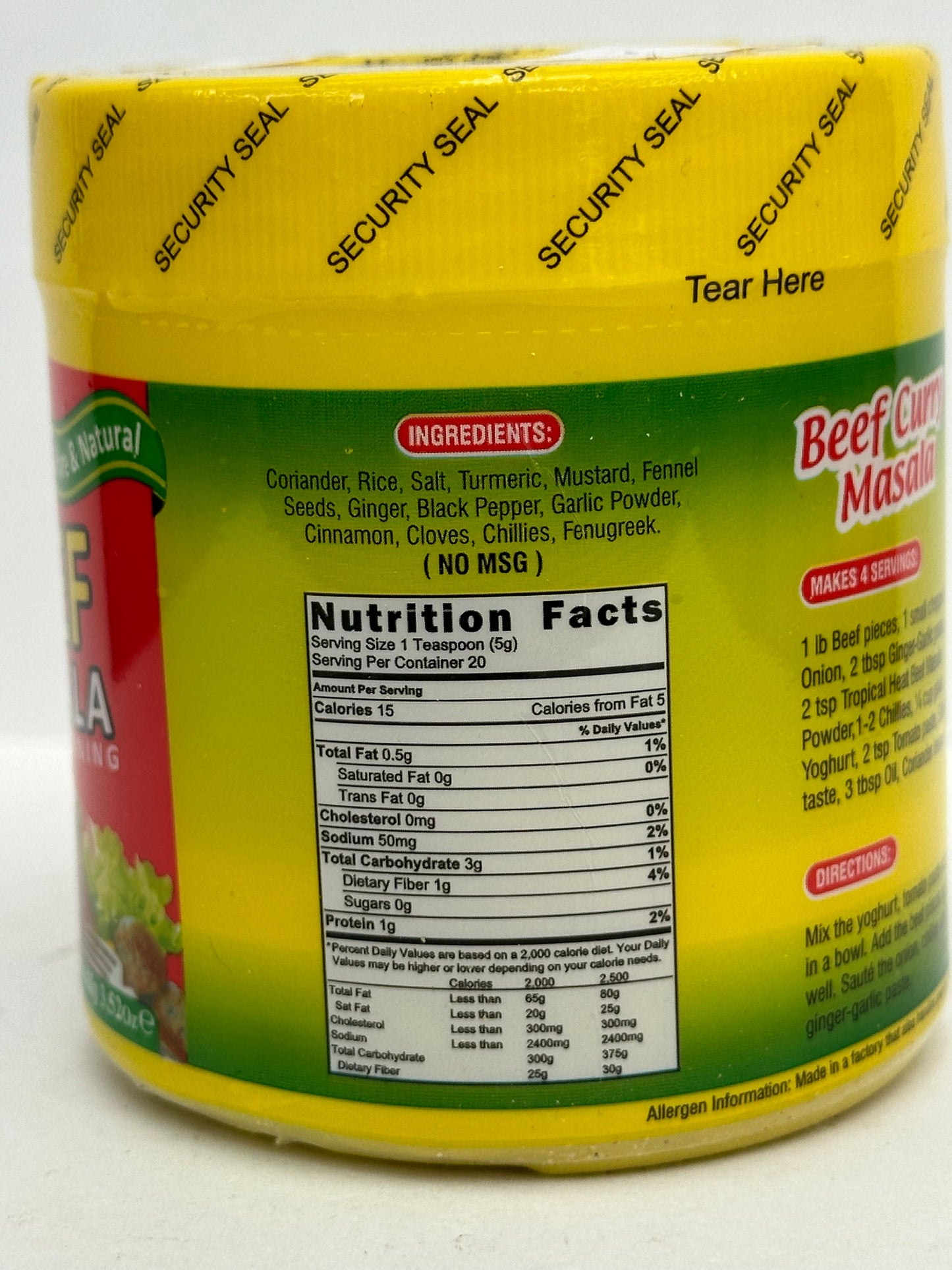 Beef Masala Spice Blend 100g - Robust Savory Mix for Beef Curries, Stews & Grills