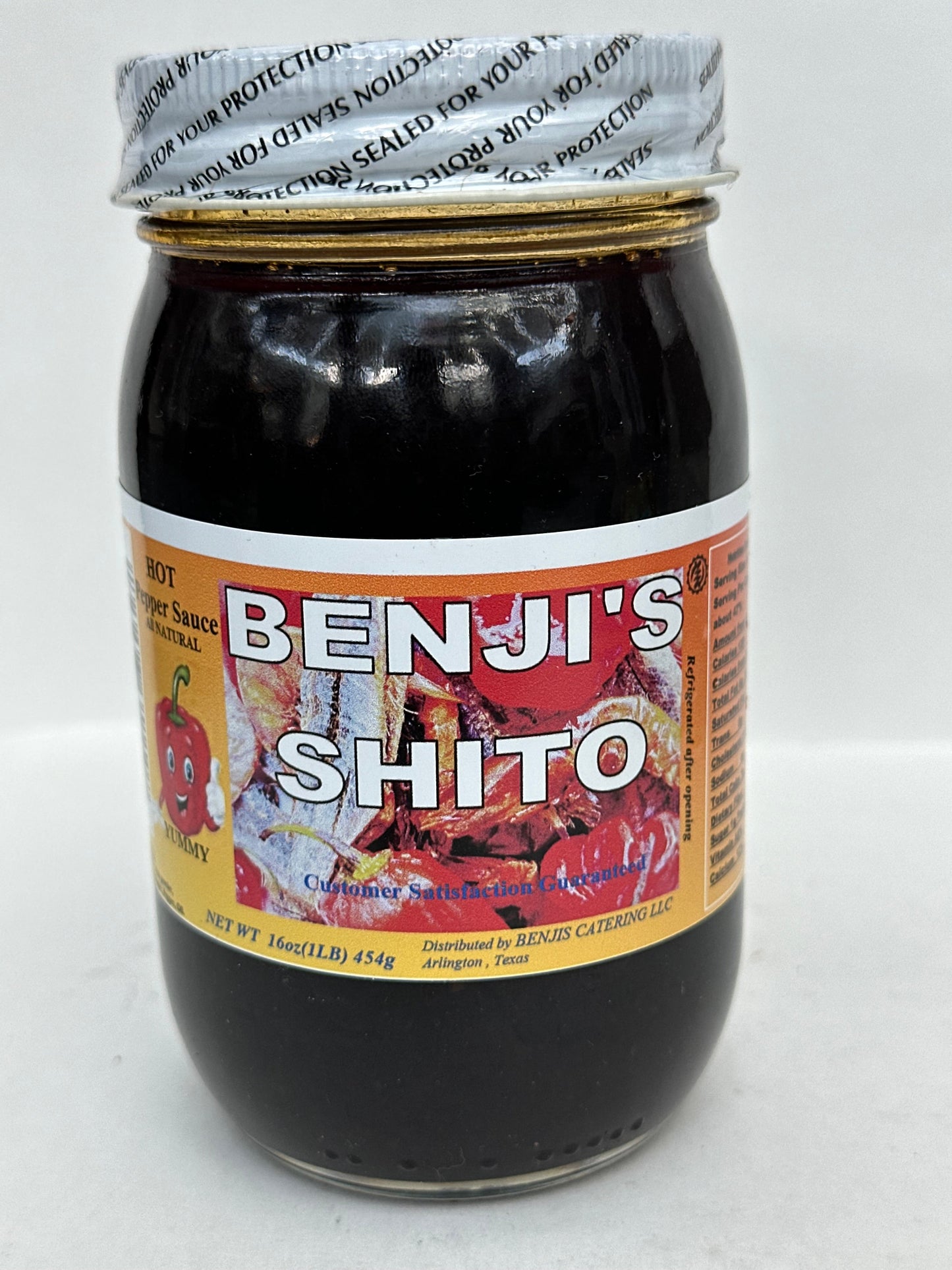 Benji Shito Ghanaian Hot Pepper Sauce 16oz - Authentic Spicy Shito with Dried Shrimp & Fish