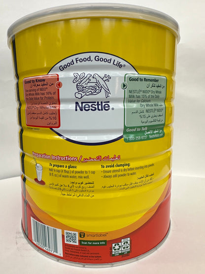 Nestlé Nido Fortified Whole Milk Powder 900g - Long-Life Powdered Milk with Vitamins & Minerals