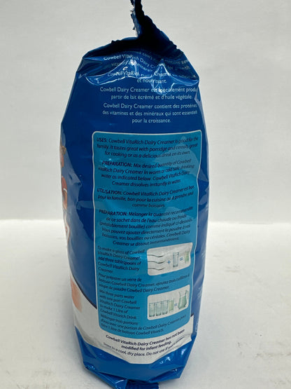 CowBell Fortified Milk Powder 320g Refill Sachet - Vitamin-Rich Powdered Milk for Tea, Coffee & Cooking