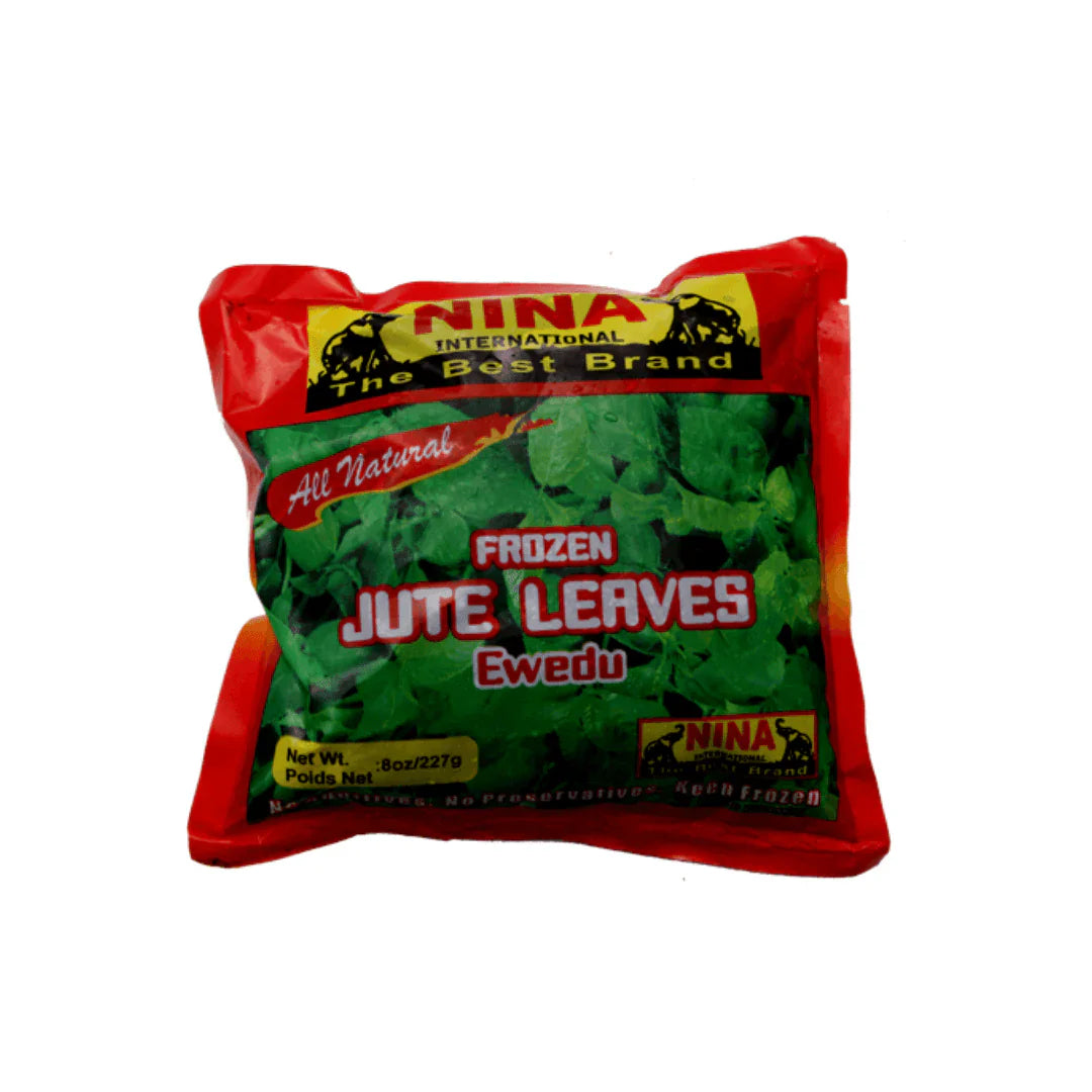 Nina Frozen Ewedu (Jute Leaves) - Tender Ready-to-Use Leaves for Authentic Nigerian Soups & Stews