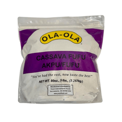 Ola Ola Fermented Cassava Flour (Akpu/Fufu) 2lb (907g) Pack - Smooth Stretchy Swallow for Authentic Nigerian Soups