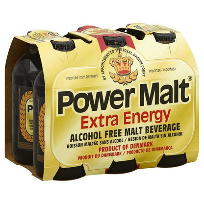 Power Malt Extra Energy Malt Drink 330ml Bottle - Nutrient-Packed Non-Alcoholic Beverage for Natural Energy Boost