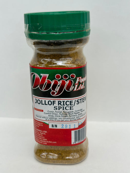 Obiji Jollof Spice 100g - Authentic Nigerian Blend for Vibrant Flavorful Jollof Rice & Stews
