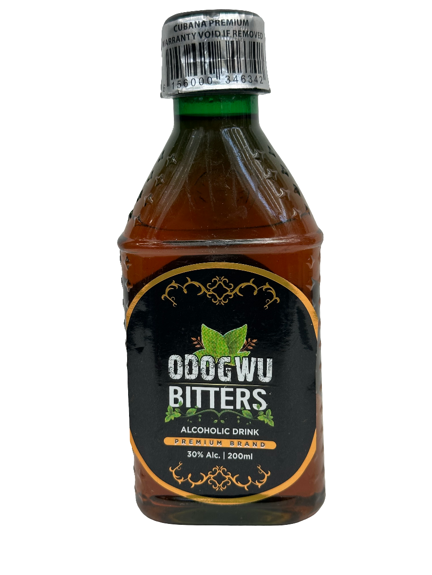 Odogwu Bitters 200ml Bottle – Traditional Herbal Alcoholic Tonic for Digestion, Energy & Wellness
