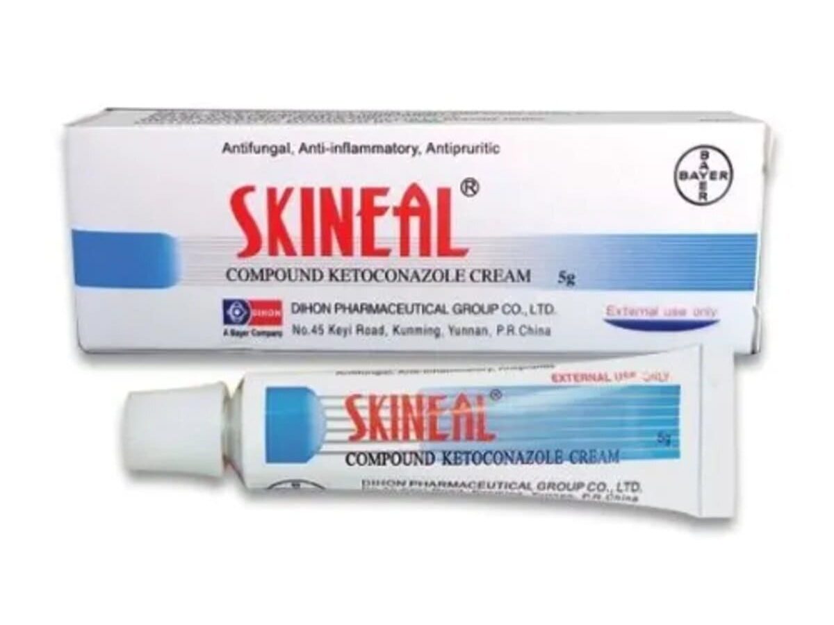 Skineal Triple-Action Cream 15g Tube - Antifungal, Antibacterial & Anti-Inflammatory Ointment