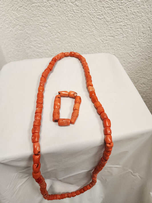 Yoruba Egungun Beads for Men – Authentic Beaded Necklace/Eleke with Cultural Design