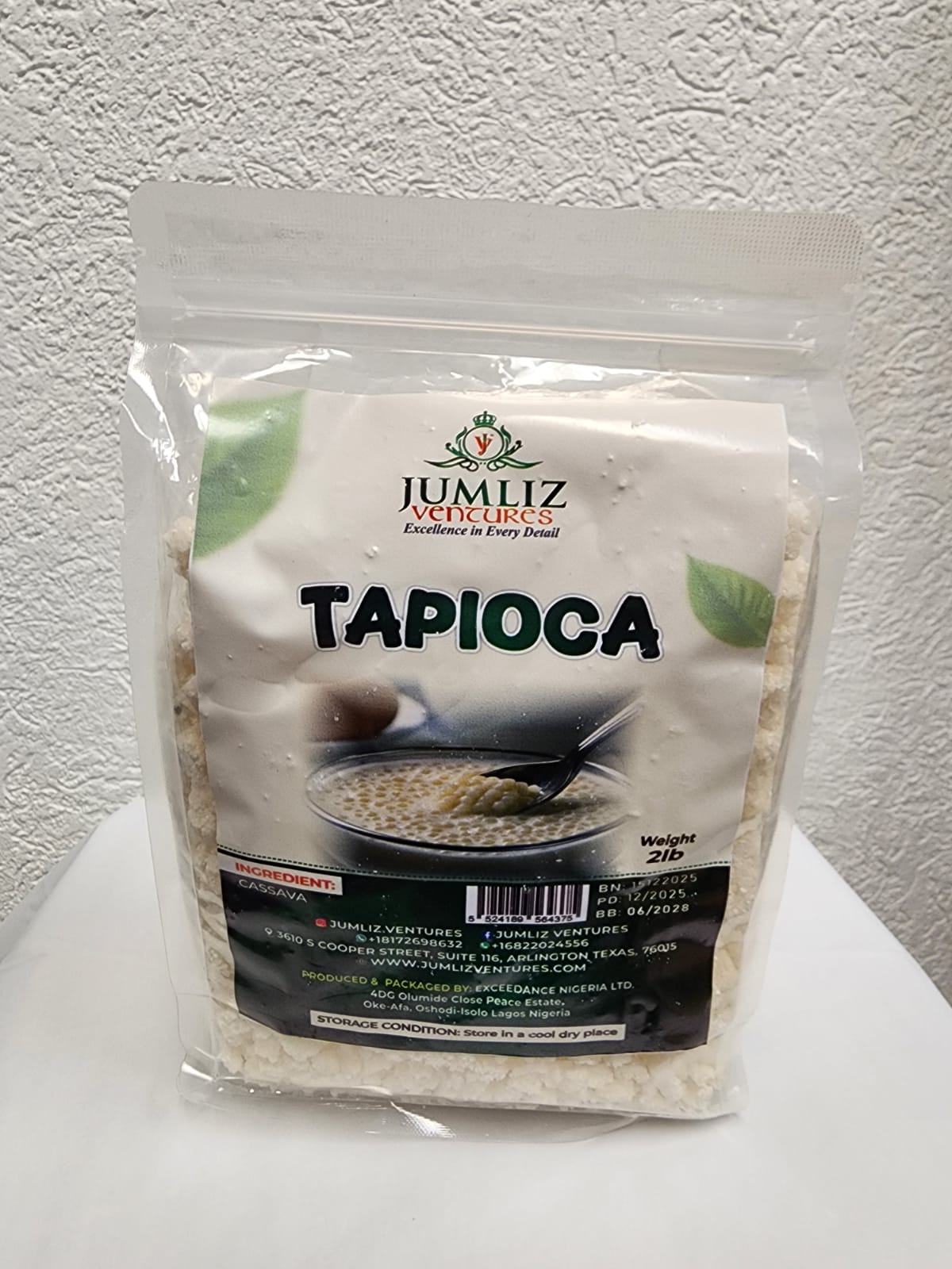 Tapioca Pearls 1lb (454g) Bag – Premium Chewy Boba Pearls for Bubble Tea & Desserts