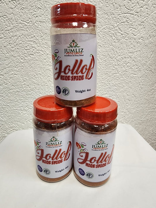 Jollof Rice Spice 4oz Jar – Authentic Nigerian Seasoning Blend for Flavorful Jollof Rice