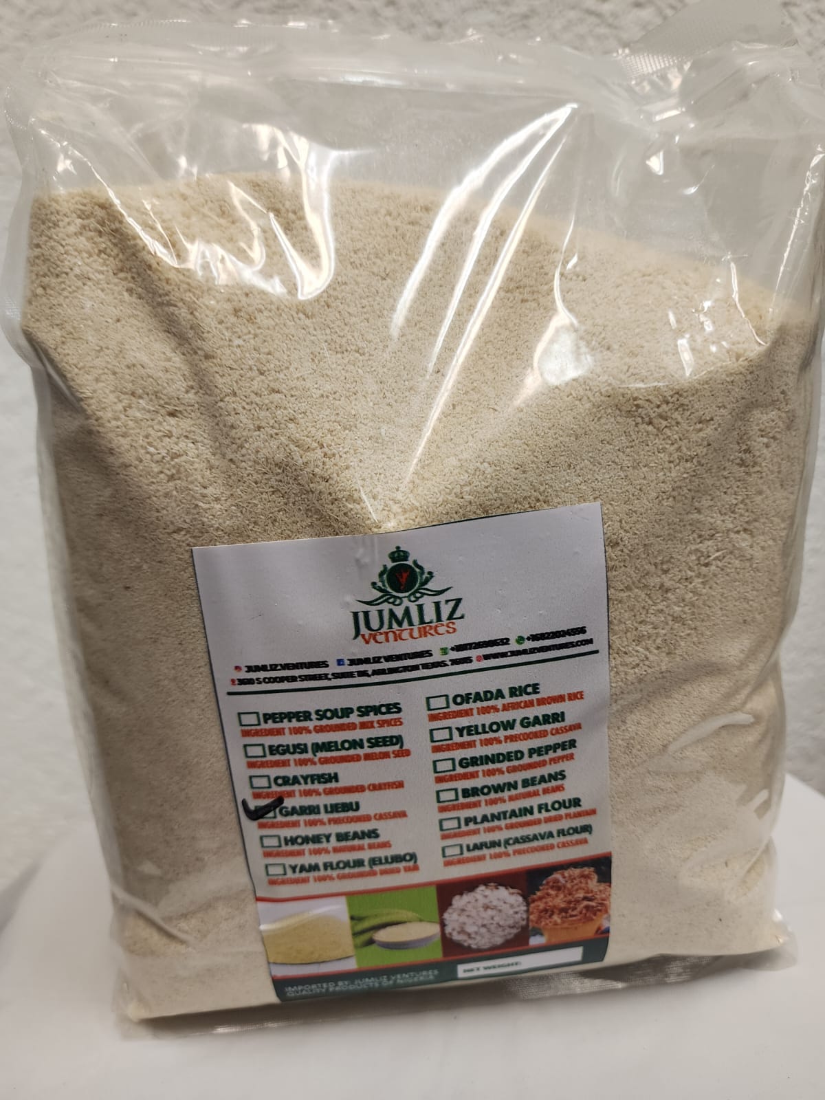 Garri Ijebu 2lb (907g) Bag – Premium Fermented Cassava Flakes from Ijebu for Smooth Eba Swallow