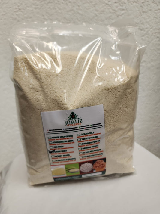 Garri Ijebu 2lb (907g) Bag – Premium Fermented Cassava Flakes from Ijebu for Smooth Eba Swallow