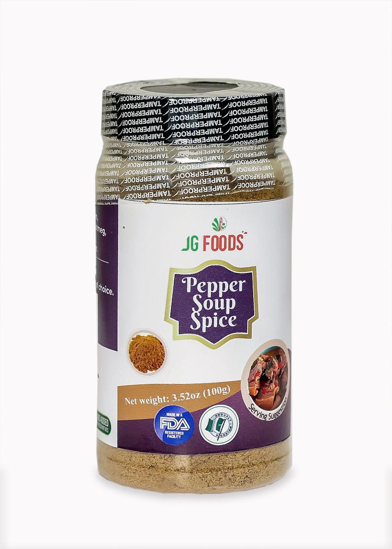 Pepper Soup Spice 4oz Jar – Authentic Nigerian Seasoning Blend for Goat, Fish & Chicken Pepper Soup