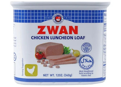 Zwan Chicken Luncheon Loaf 340g (12oz) - Halal Tender Chicken Meat for Sandwiches & Quick Meals
