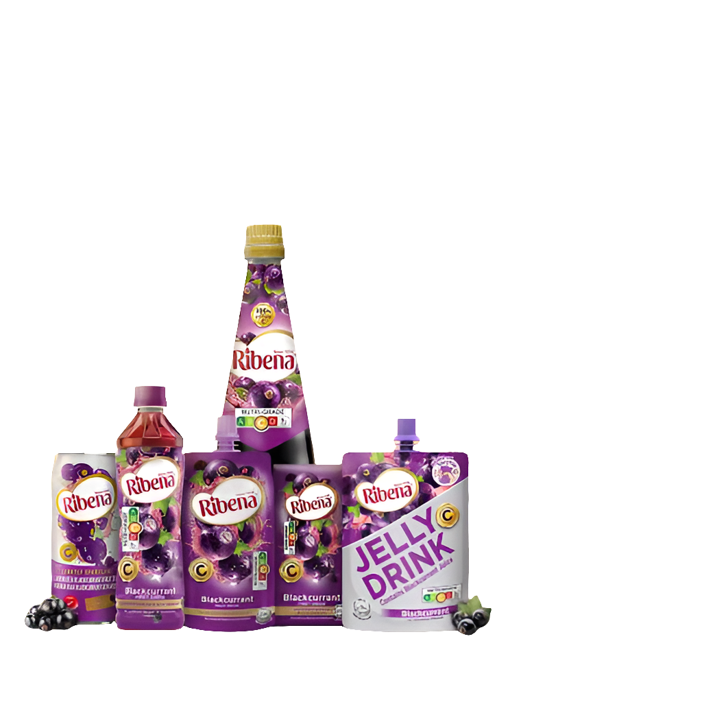 Ribena Blackcurrant Drink Concentrate 850ml Bottle - Antioxidant-Rich Berry Cordial for Refreshing Drinks