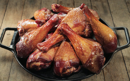 Smoked Turkey Drums Cut Pack - Flavorful Smoky Turkey Legs for Soups, Stews & Roasting